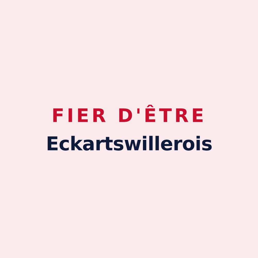 Magnet « Fier d'être Eckartswillerois » — design pour Eckartswiller