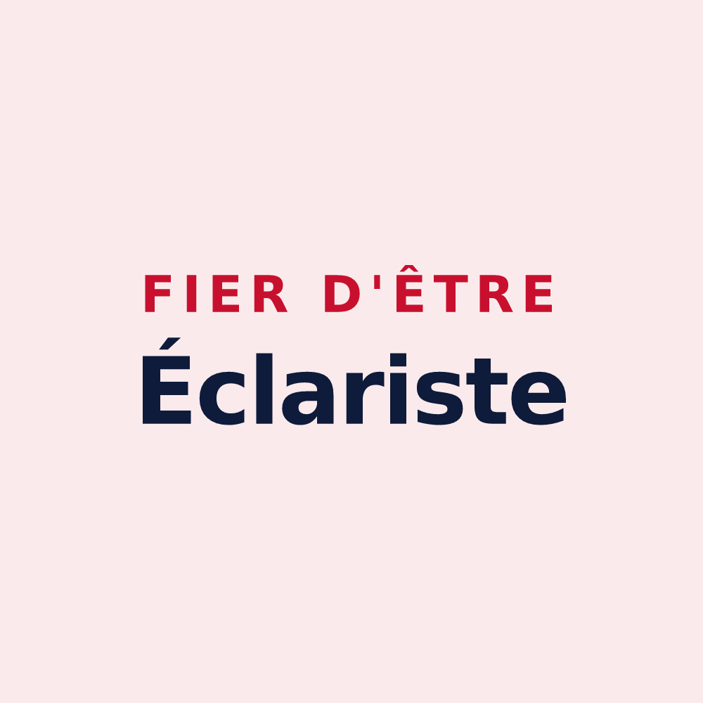 Magnet « Fier d'être Éclariste » — design pour Éclance