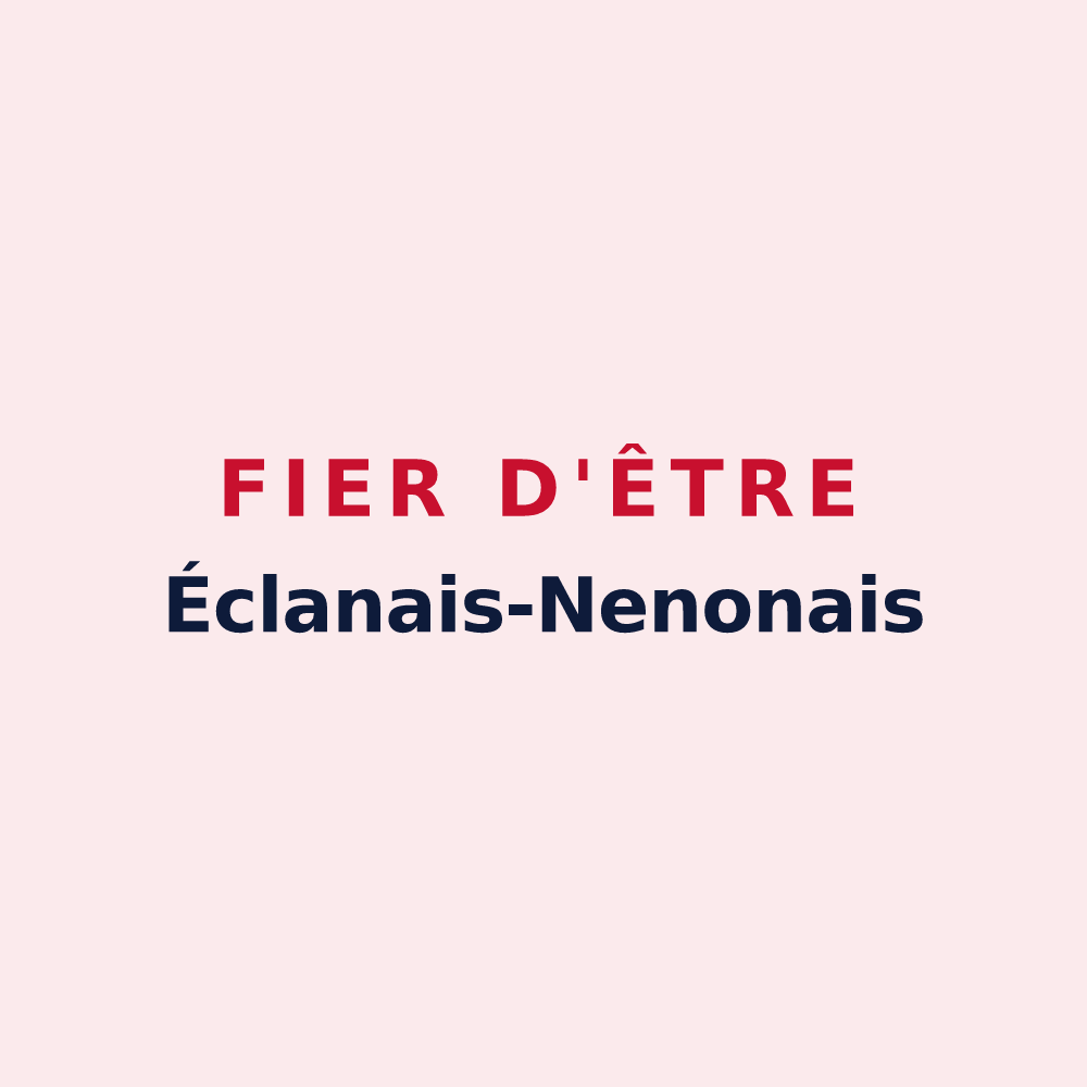 Magnet « Fier d'être Éclanais-Nenonais » — design pour Éclans-Nenon