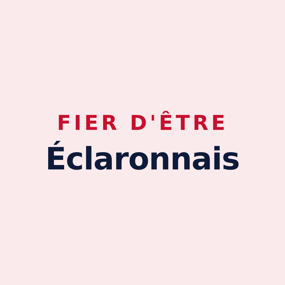 Magnet « Fier d'être Éclaronnais » — design pour Éclaron-Braucourt-Sainte-Livière