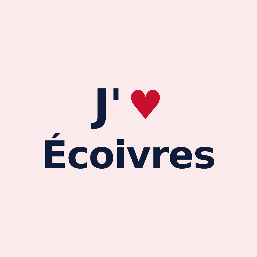 Magnet personnalisé Écoivres — design J'aime Écoivres