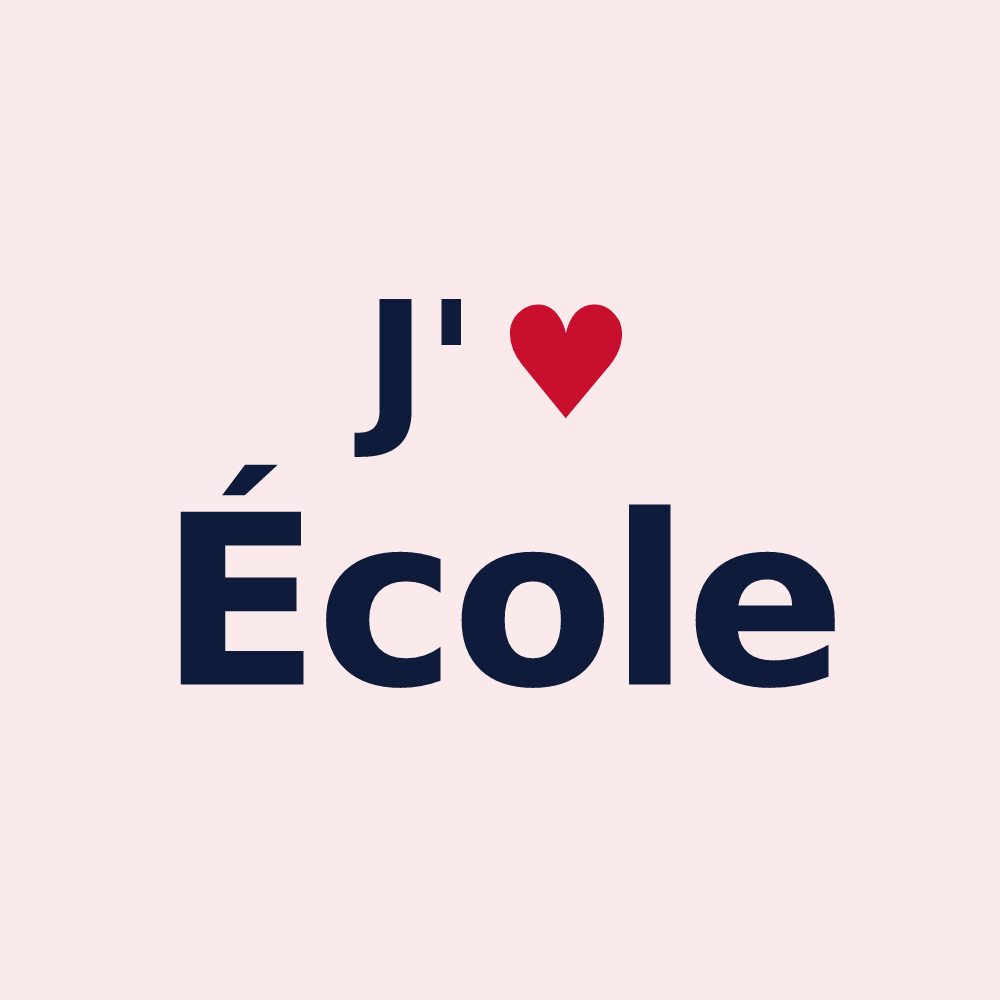 Magnet personnalisé École — design J'aime École