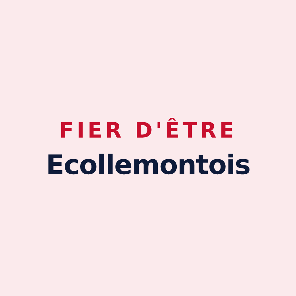 Magnet « Fier d'être Ecollemontois » — design pour Écollemont