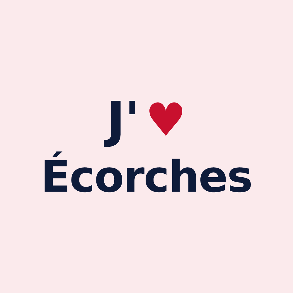 Magnet personnalisé Écorches — design J'aime Écorches