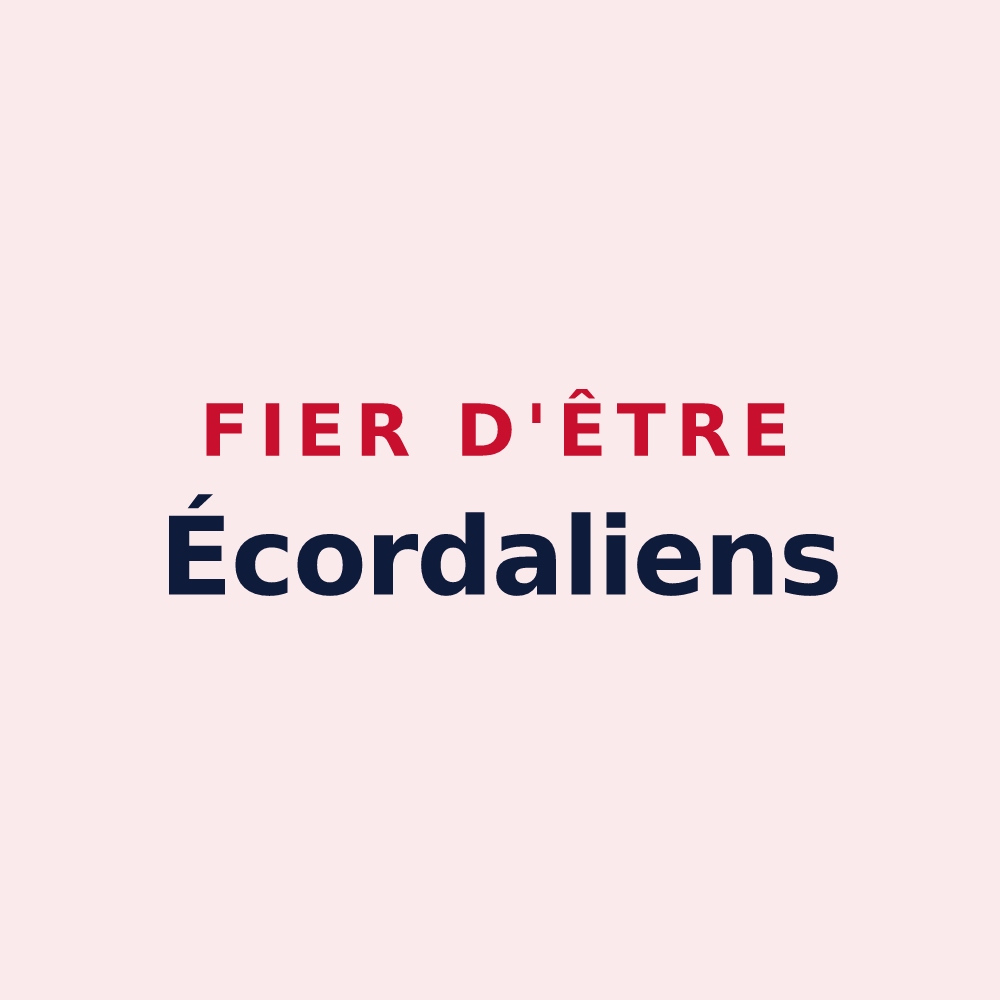 Magnet « Fier d'être Écordaliens » — design pour Écordal