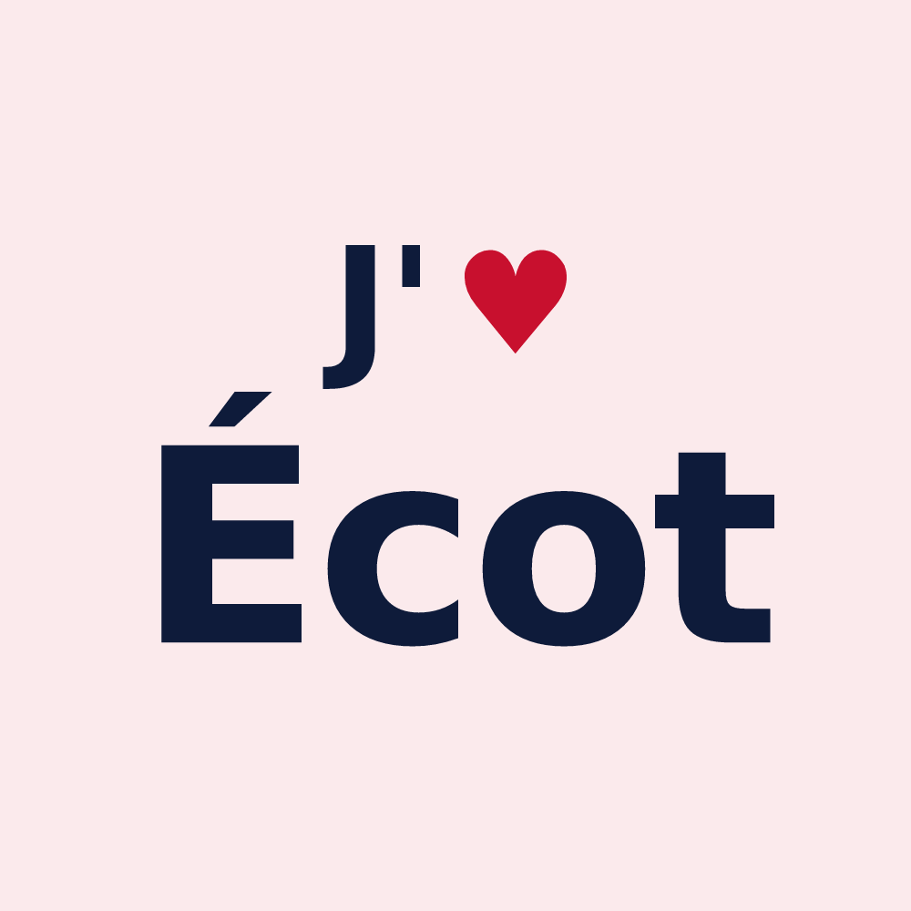 Magnet personnalisé Écot — design J'aime Écot