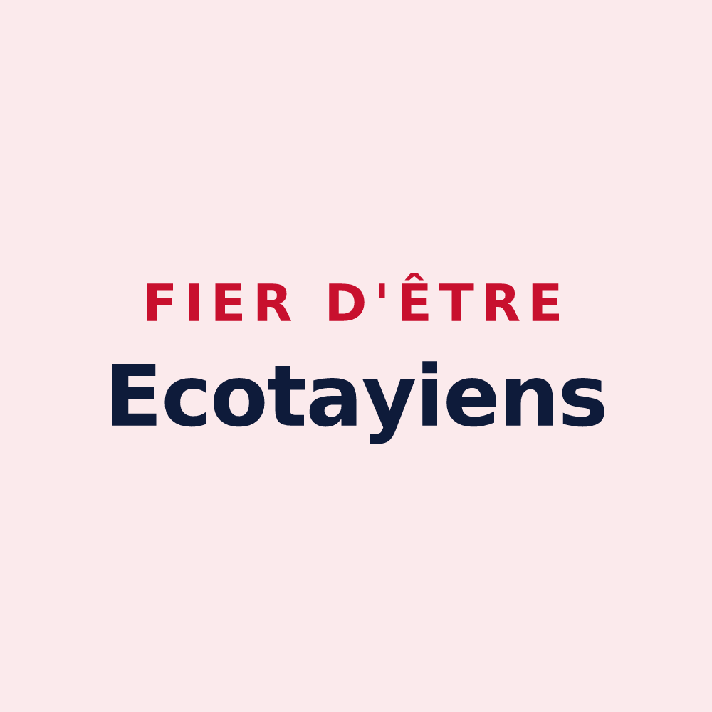 Magnet « Fier d'être Ecotayiens » — design pour Écotay-l'Olme