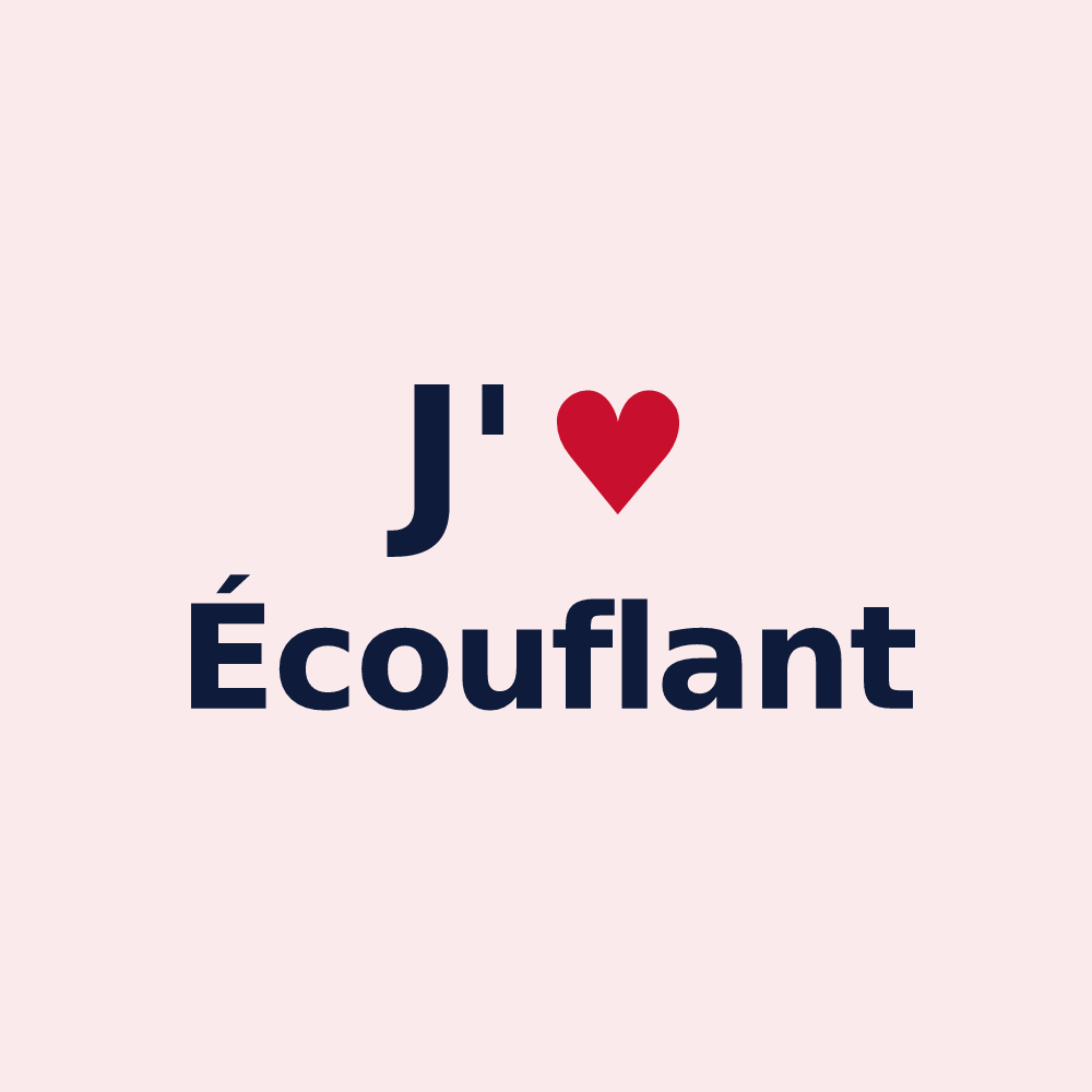 Magnet personnalisé Écouflant — design J'aime Écouflant