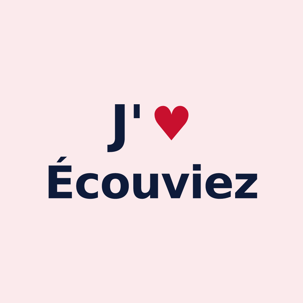 Magnet personnalisé Écouviez — design J'aime Écouviez