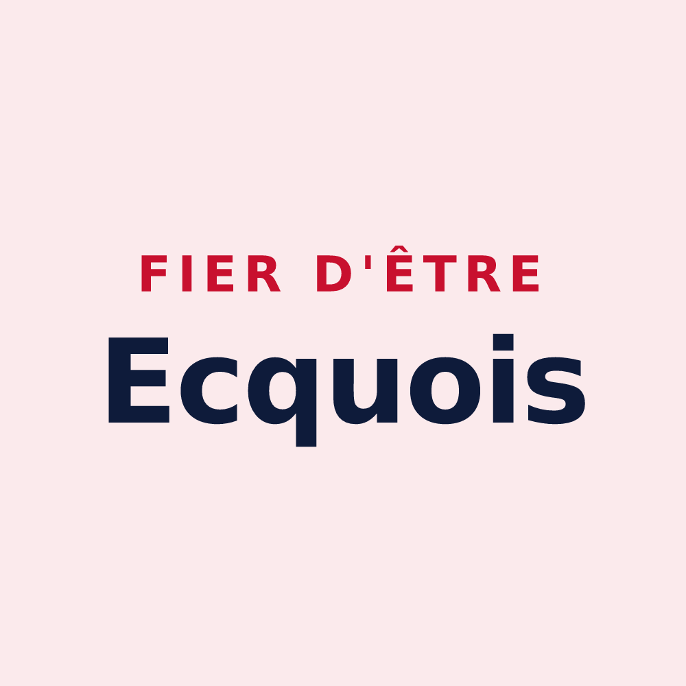 Magnet « Fier d'être Ecquois » — design pour Ecques