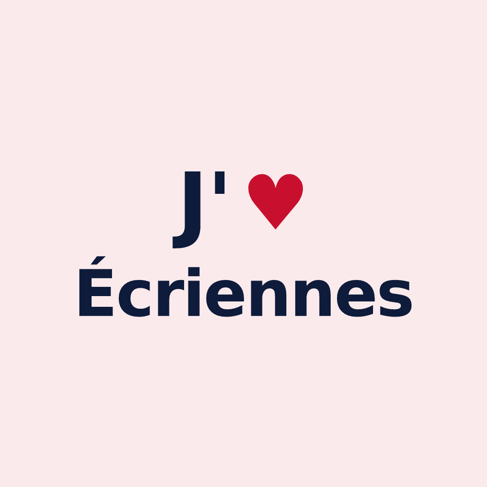 Magnet personnalisé Écriennes — design J'aime Écriennes