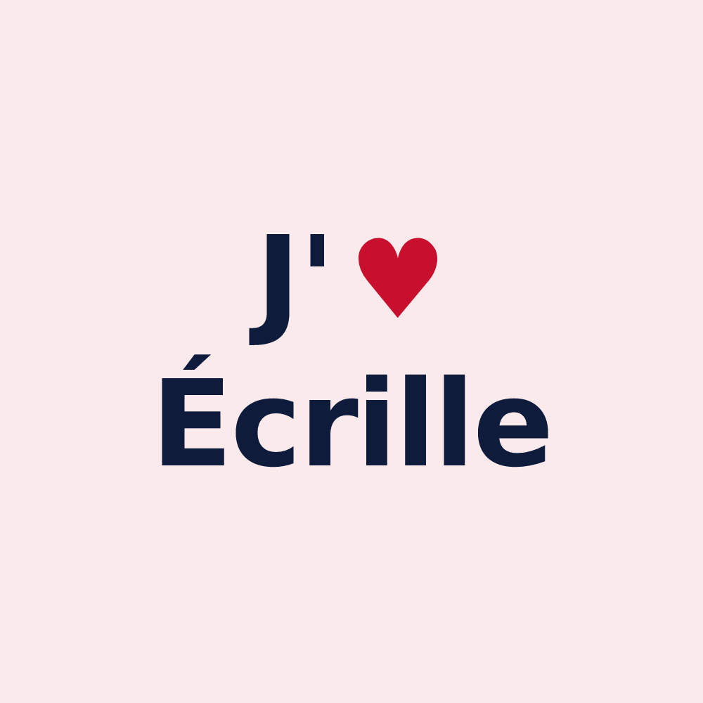 Magnet personnalisé Écrille — design J'aime Écrille