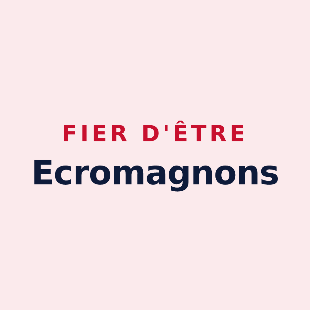 Magnet « Fier d'être Ecromagnons » — design pour Écromagny