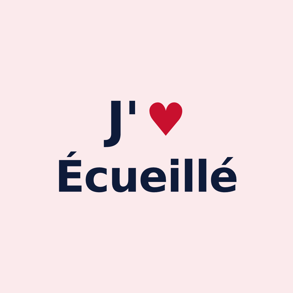 Magnet personnalisé Écueillé — design J'aime Écueillé