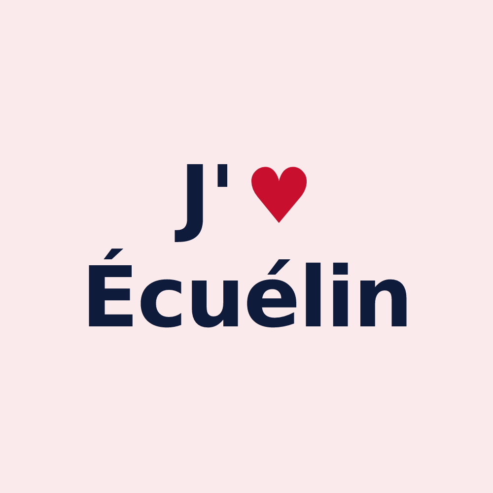 Magnet personnalisé Écuélin — design J'aime Écuélin