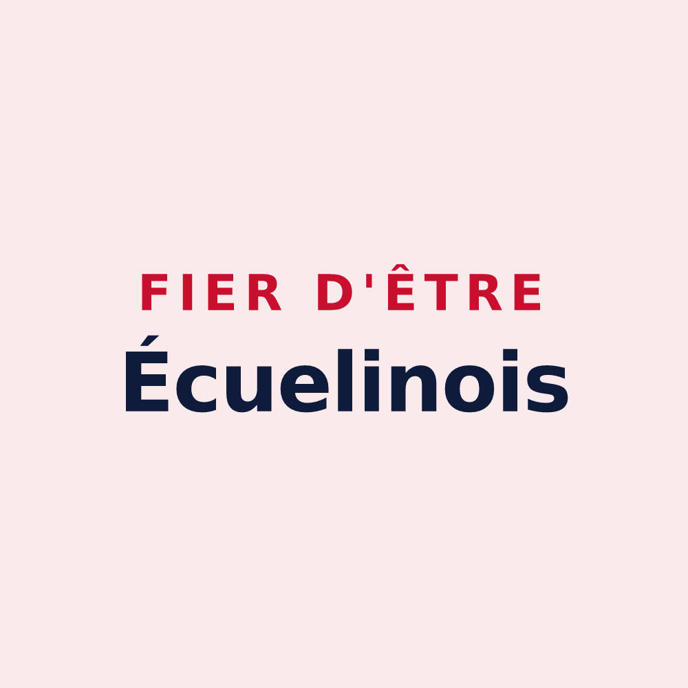 Magnet « Fier d'être Écuelinois » — design pour Écuélin