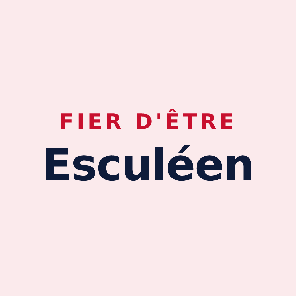 Magnet « Fier d'être Esculéen » — design pour Écuillé