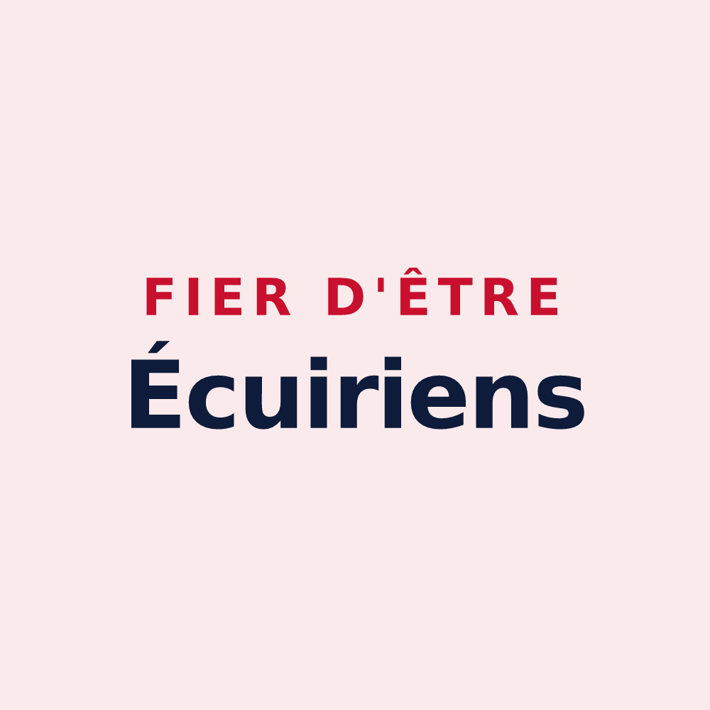 Magnet « Fier d'être Écuiriens » — design pour Écuires