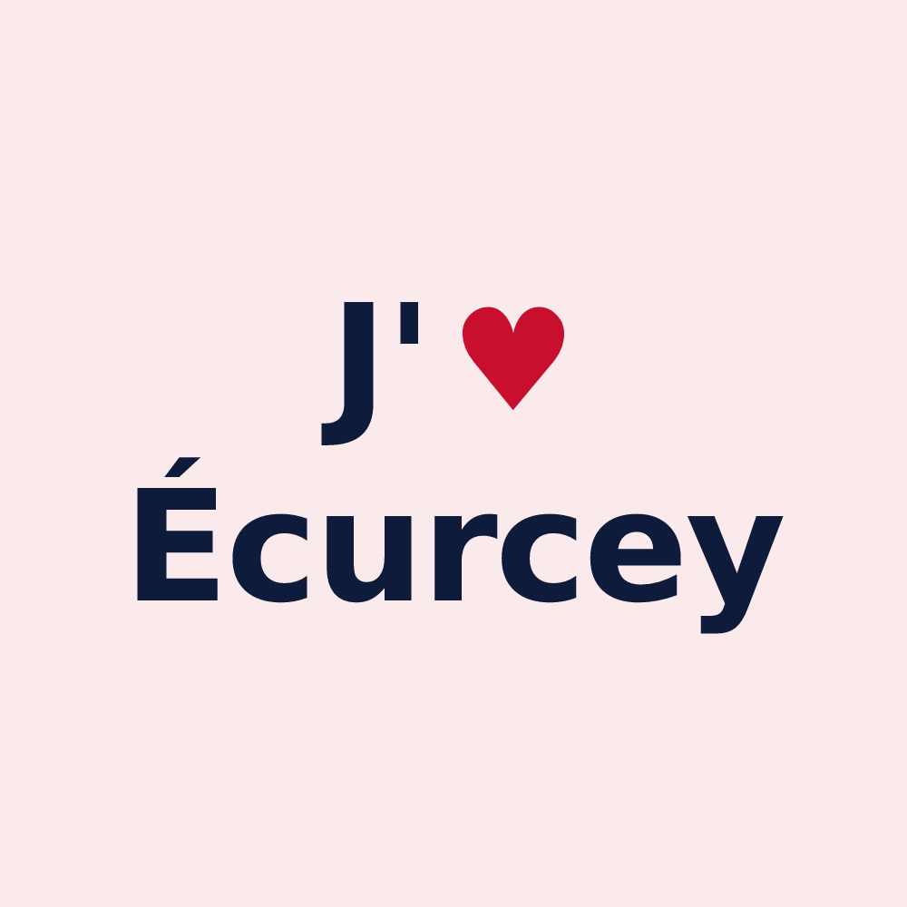 Magnet personnalisé Écurcey — design J'aime Écurcey