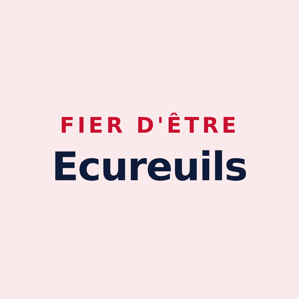 Magnet « Fier d'être Ecureuils » — design pour Écurey-en-Verdunois