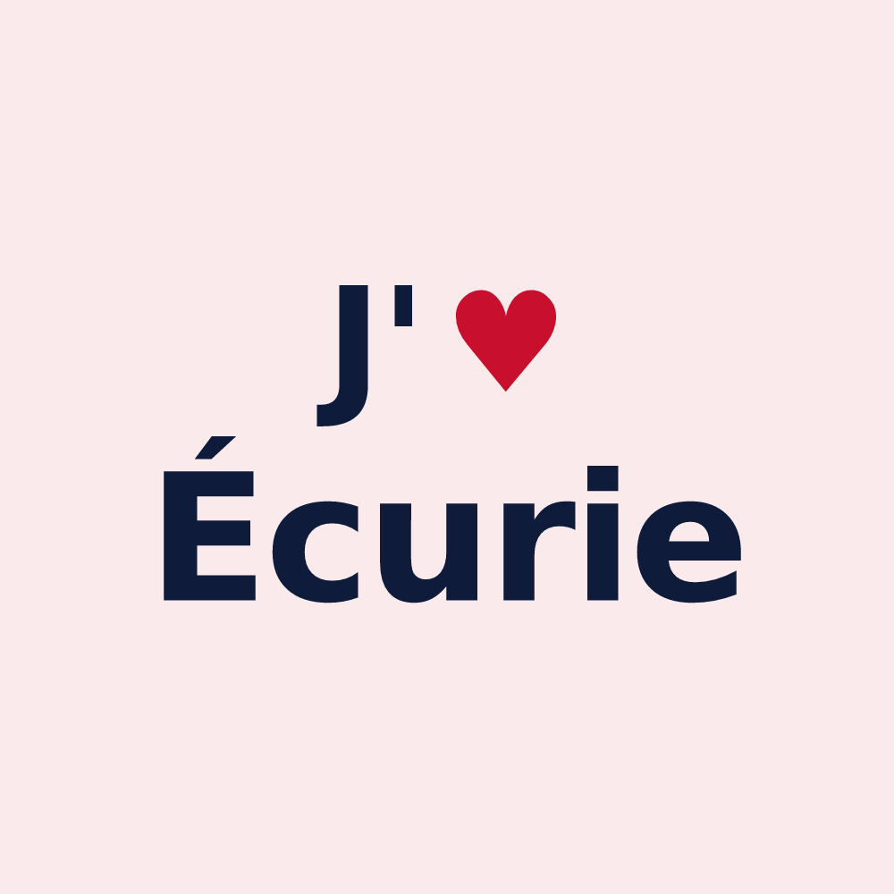 Magnet personnalisé Écurie — design J'aime Écurie