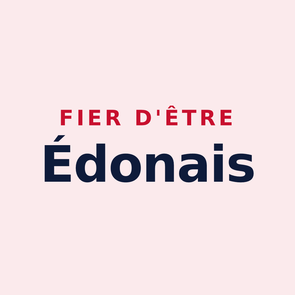 Magnet « Fier d'être Édonais » — design pour Édon
