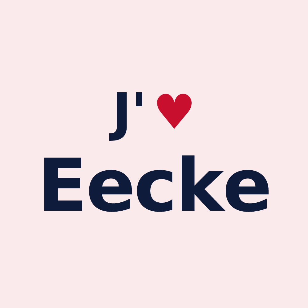 Magnet personnalisé Eecke — design J'aime Eecke