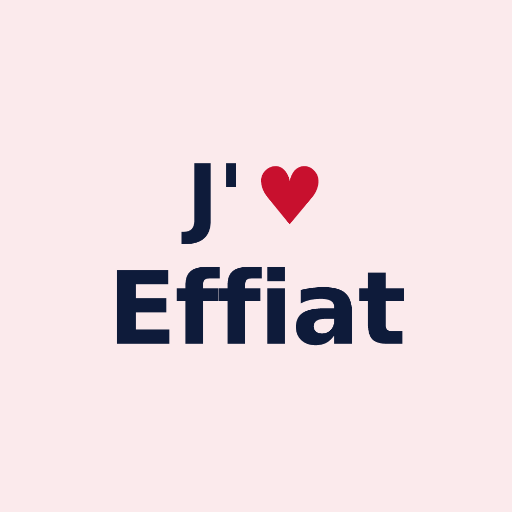 Magnet personnalisé Effiat — design J'aime Effiat