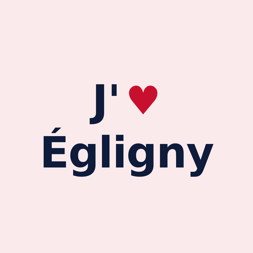 Magnet personnalisé Égligny — design J'aime Égligny