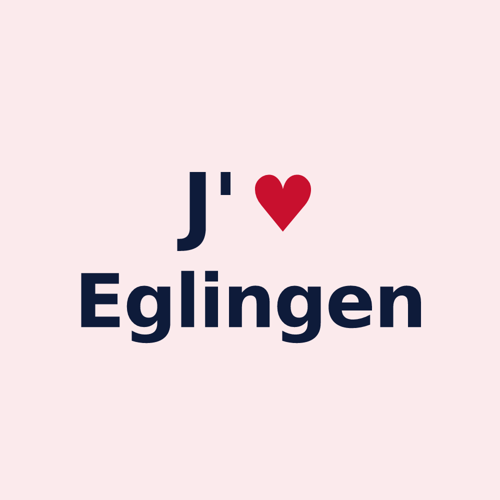 Magnet personnalisé Eglingen — design J'aime Eglingen