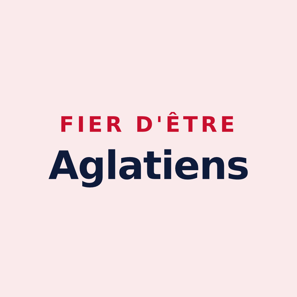 Magnet « Fier d'être Aglatiens » — design pour Égly