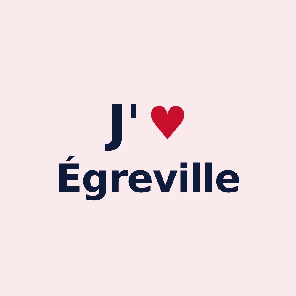 Magnet personnalisé Égreville — design J'aime Égreville