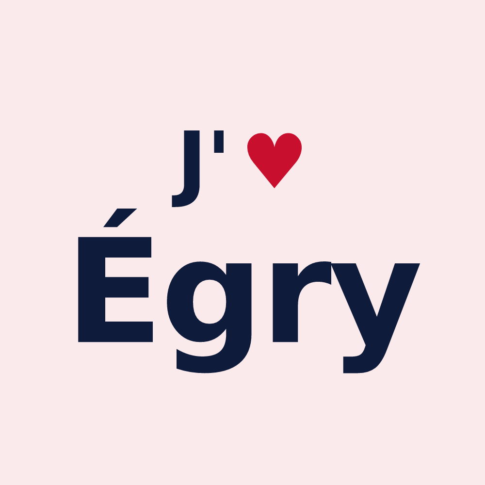 Magnet personnalisé Égry — design J'aime Égry
