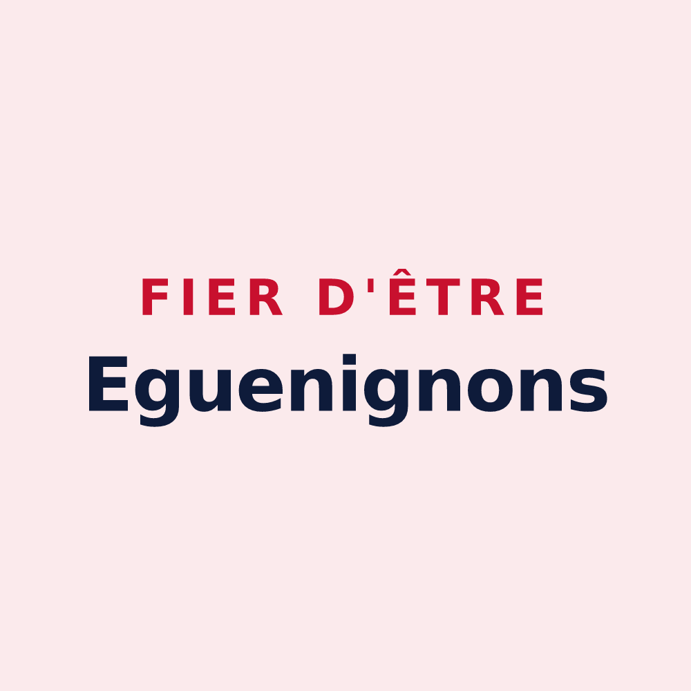 Magnet « Fier d'être Eguenignons » — design pour Eguenigue