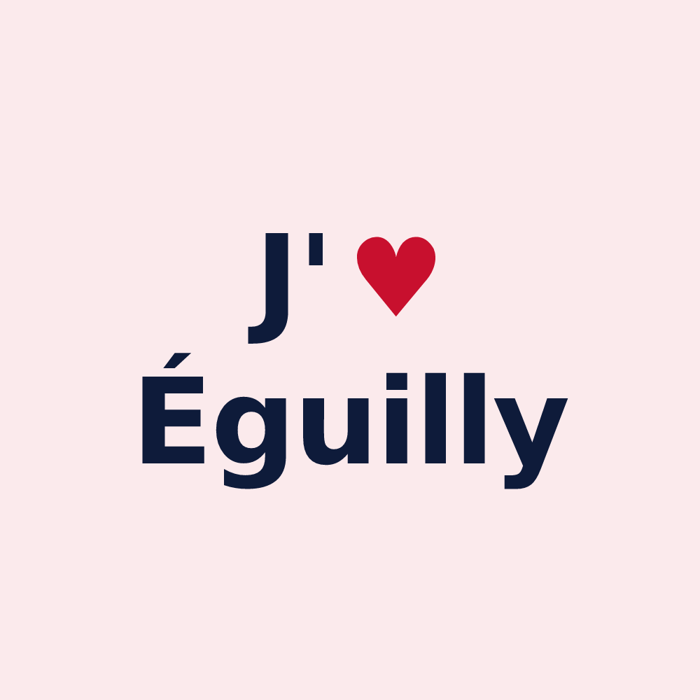Magnet personnalisé Éguilly — design J'aime Éguilly