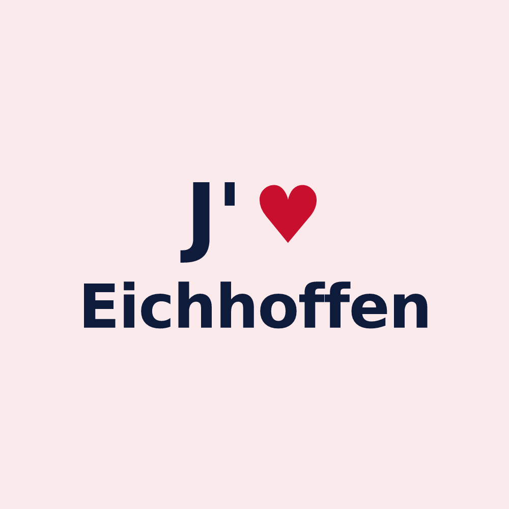 Magnet personnalisé Eichhoffen — design J'aime Eichhoffen