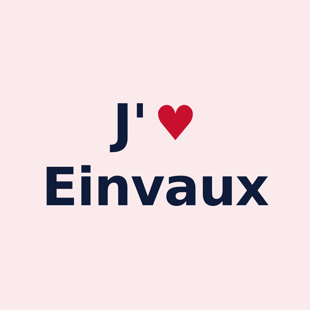 Magnet personnalisé Einvaux — design J'aime Einvaux