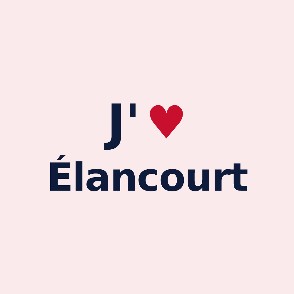 Magnet personnalisé Élancourt — design J'aime Élancourt