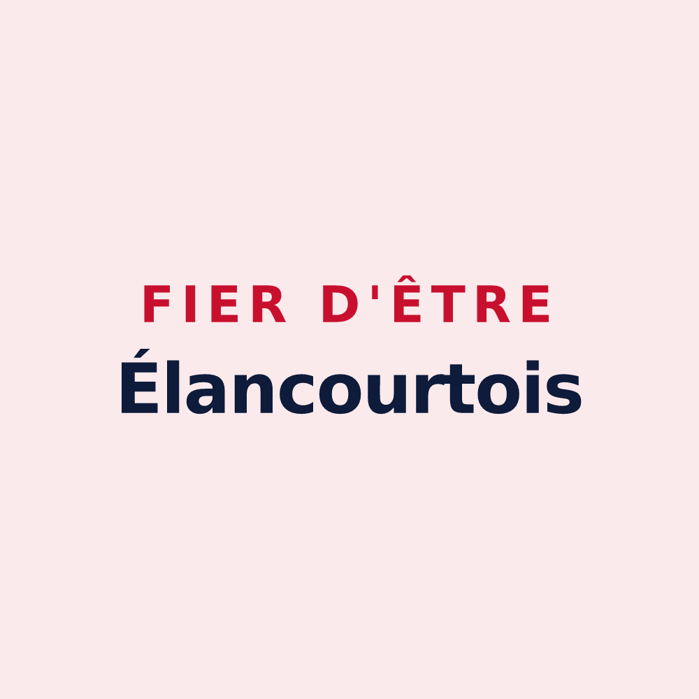 Magnet « Fier d'être Élancourtois » — design pour Élancourt