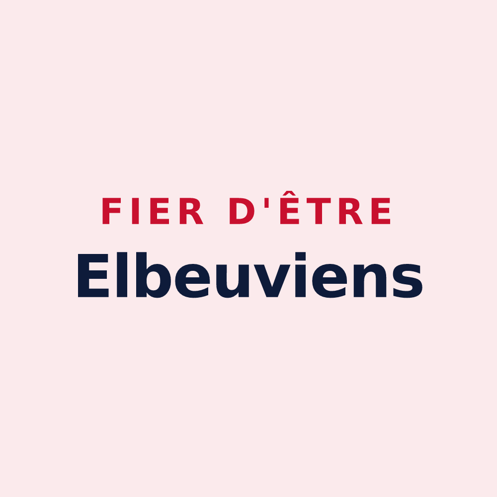 Magnet « Fier d'être Elbeuviens » — design pour Elbeuf-en-Bray