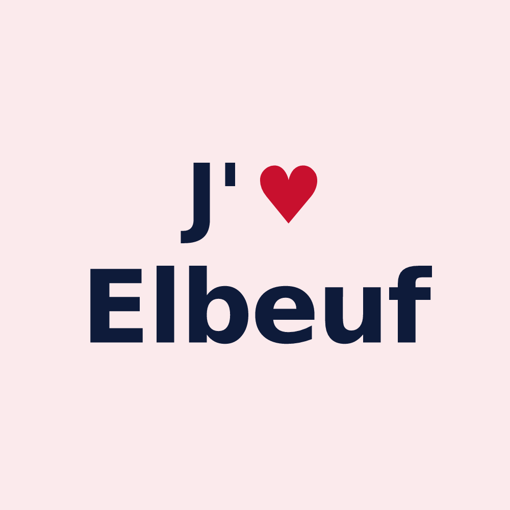 Magnet personnalisé Elbeuf — design J'aime Elbeuf