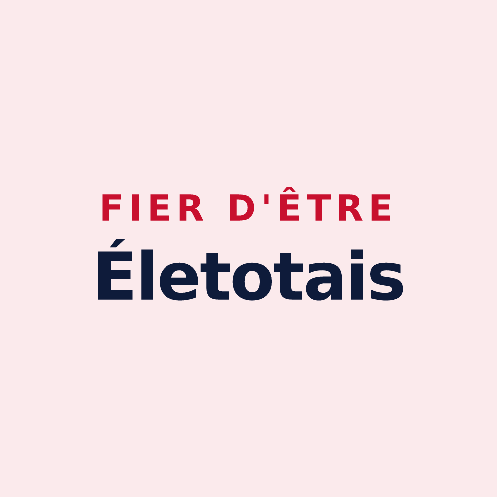 Magnet « Fier d'être Életotais » — design pour Életot