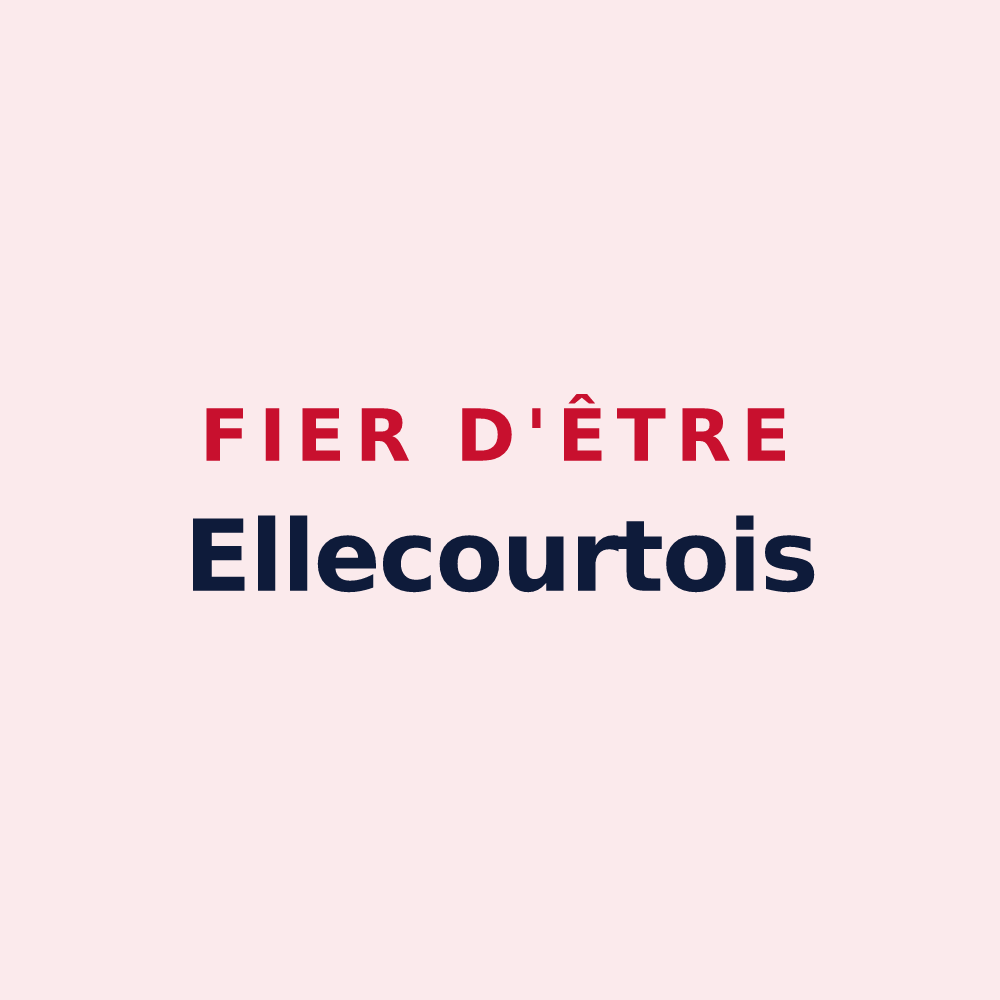 Magnet « Fier d'être Ellecourtois » — design pour Ellecourt