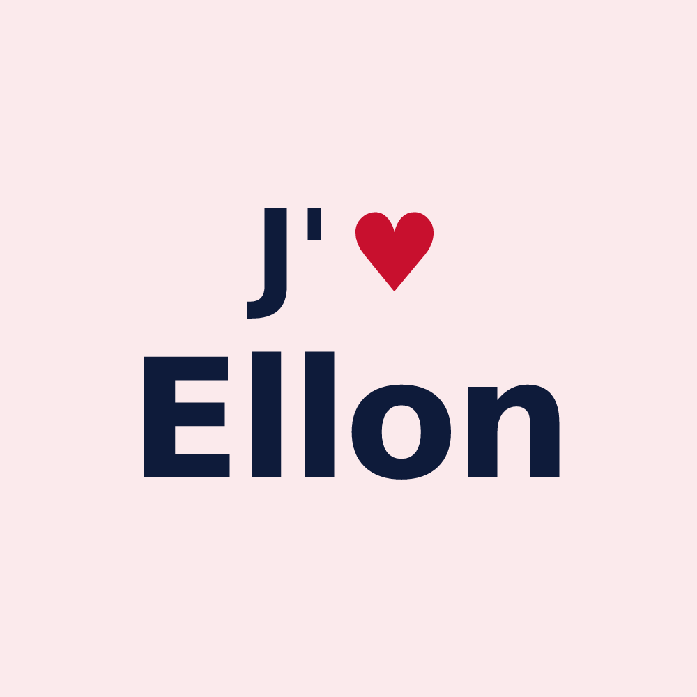 Magnet personnalisé Ellon — design J'aime Ellon