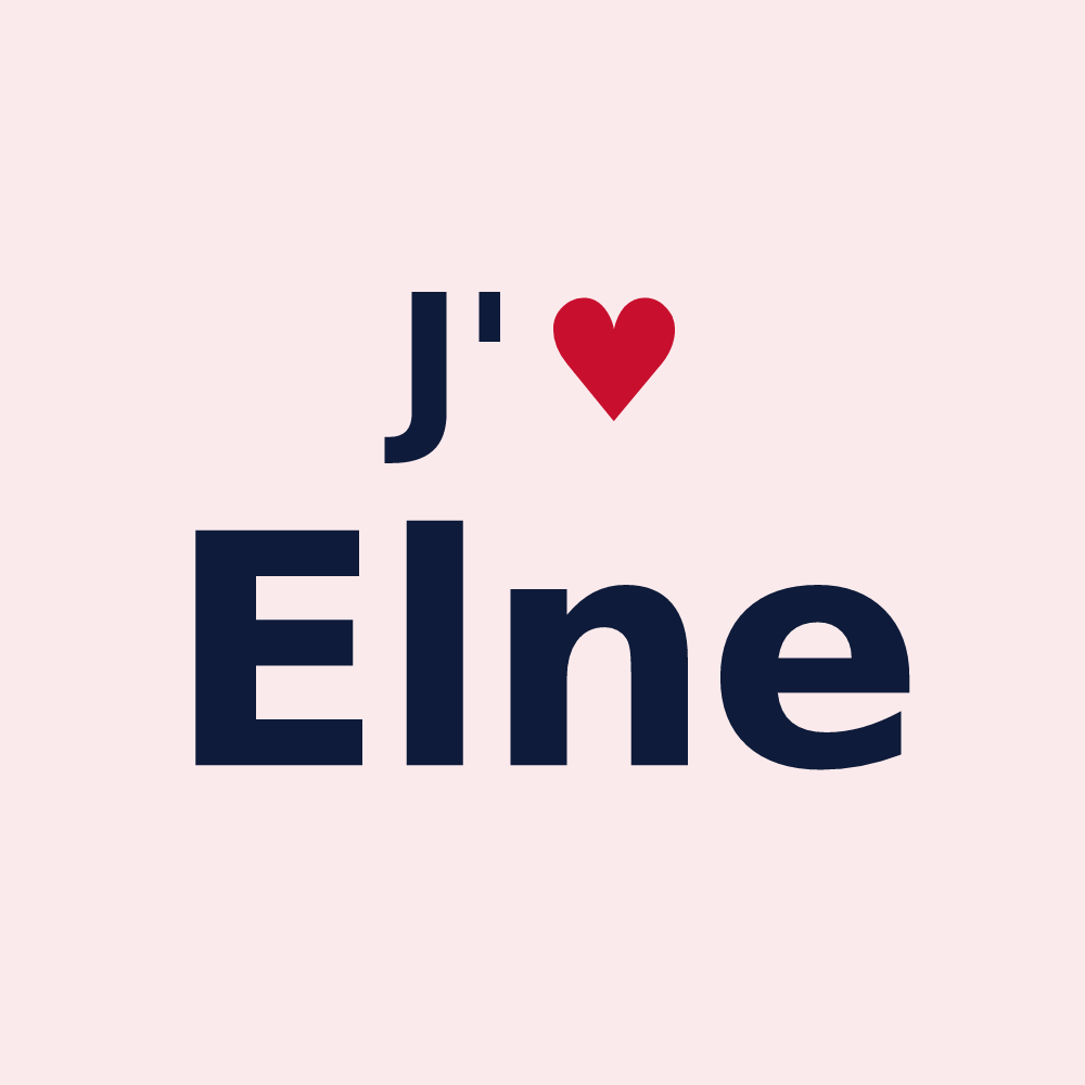 Magnet personnalisé Elne — design J'aime Elne