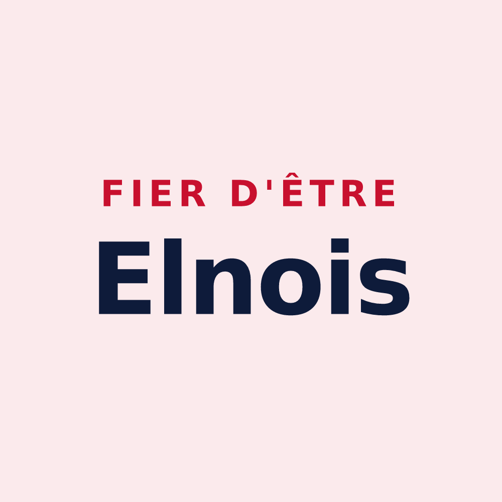 Magnet « Fier d'être Elnois » — design pour Elnes