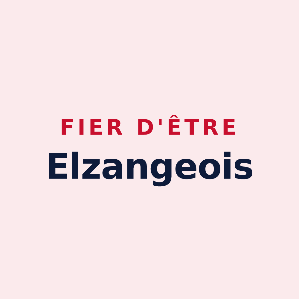 Magnet « Fier d'être Elzangeois » — design pour Elzange