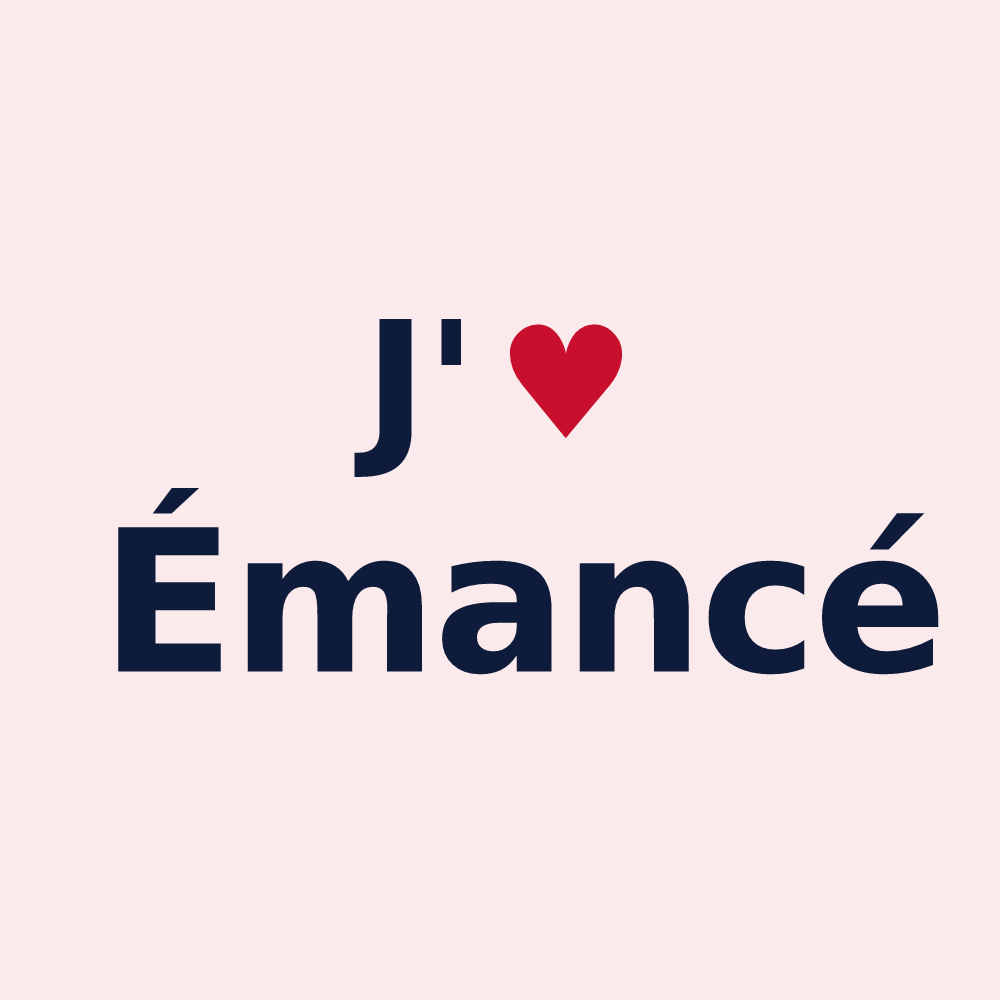 Magnet personnalisé Émancé — design J'aime Émancé