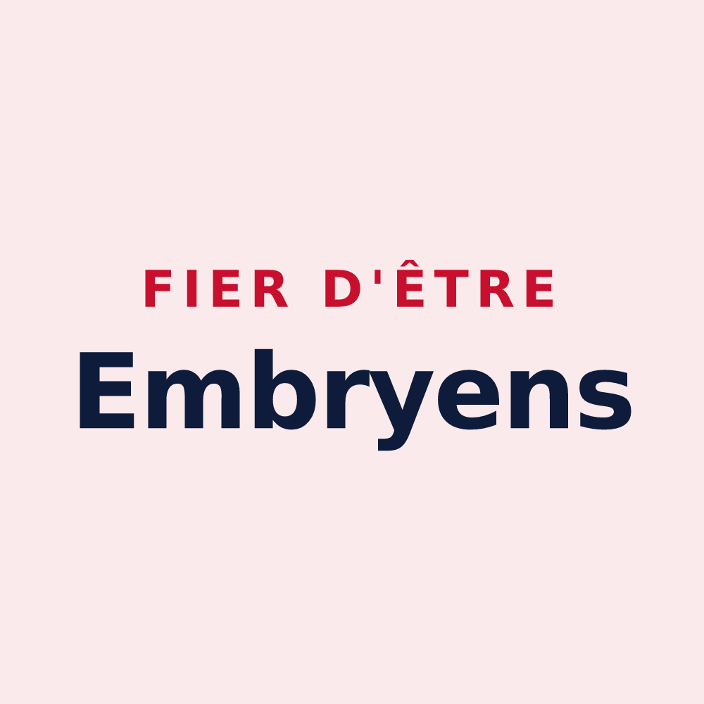 Magnet « Fier d'être Embryens » — design pour Embry