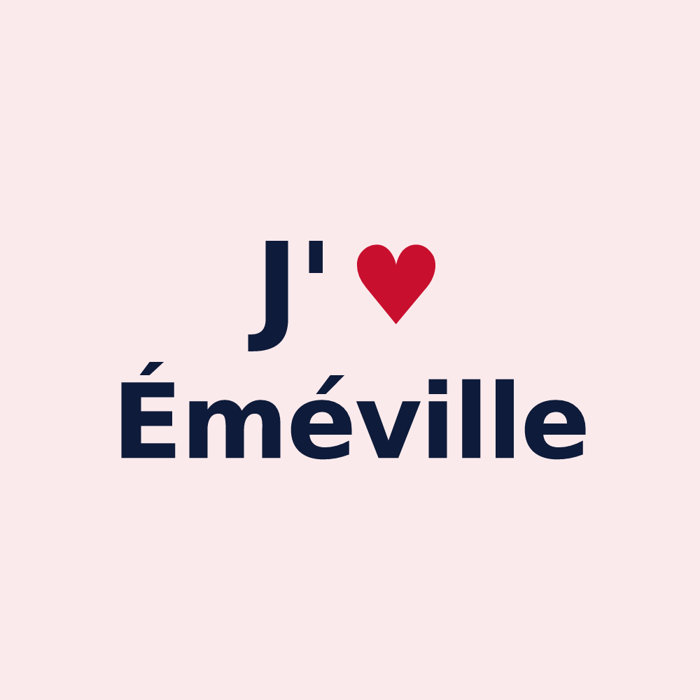 Magnet personnalisé Éméville — design J'aime Éméville